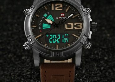 Naviforce Men’s Fashion Sport Leather Wristwatch