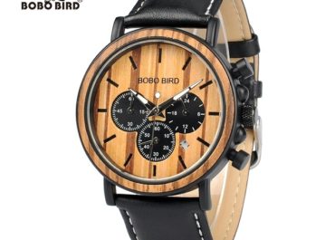 Bobo Bird P09 Men’s Top Notch Bamboo Timepiece