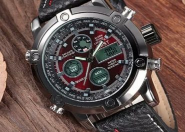 AMST AM3022 Men’s Leather Sports Watch