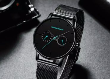 HANNAH MARTIN Men’s Unique Luxury Steel Watch