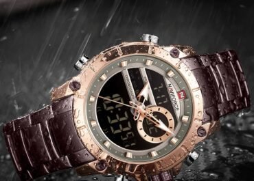 NAVIFORCE Brand Men’s Sports Military Wristwatch