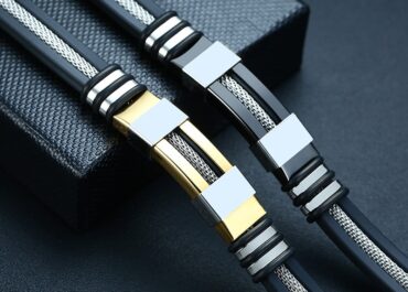 Vnox Stylish Casual Men’s Punk Bracelet