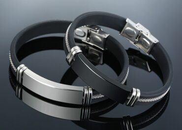 Vnox Casual Unisex Leather Personalized Bangles