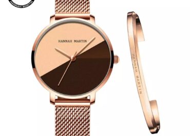 Hannah Martin Sleek Gradient Dial Watch & Bracelet